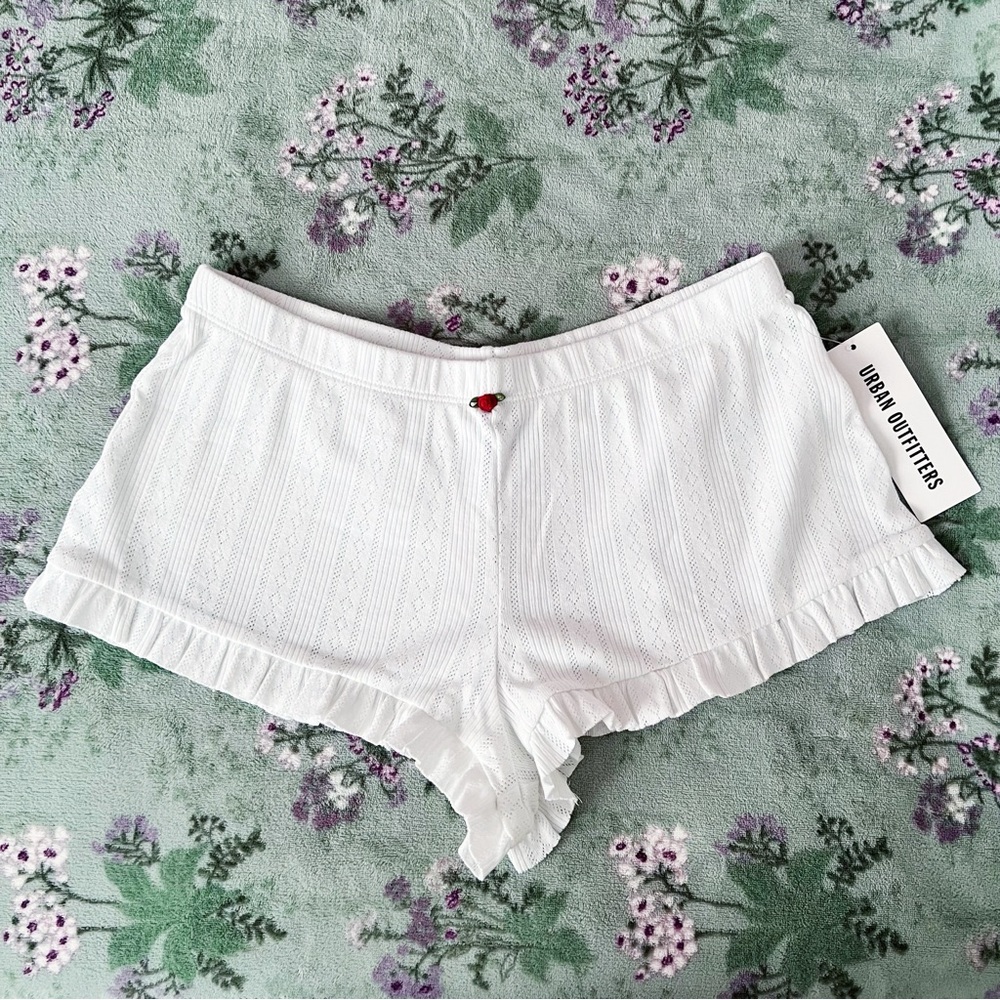 UO Out From Under Sweet Dreams Pointelle Micro Shorts